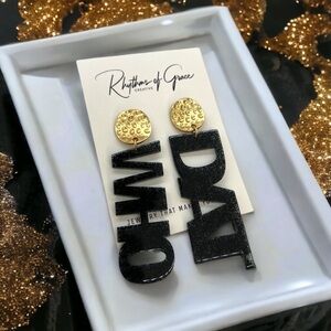 Get Your Game On: NWT New Orleans Saints Who Dat Dangle Earrings! Black & Gold